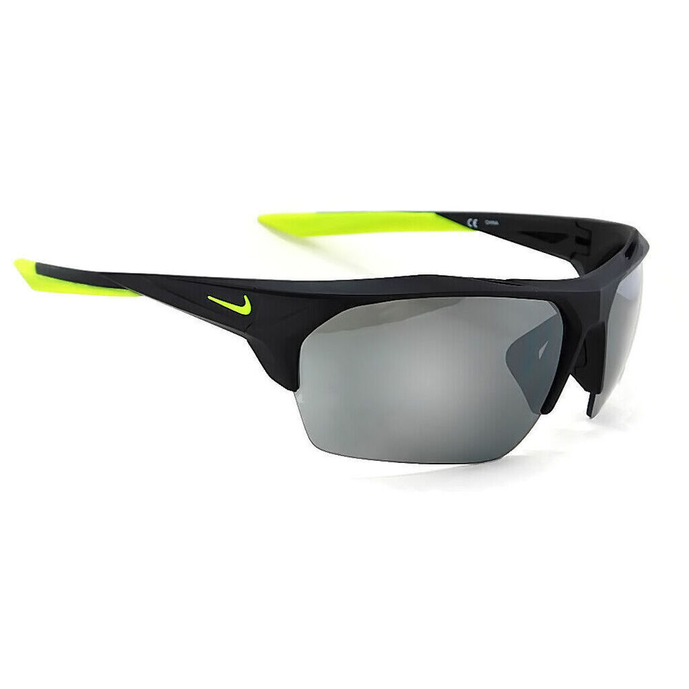 NWT Nike TERMINUS-EV1030 Matte Black Shield 76mm Sunglasses